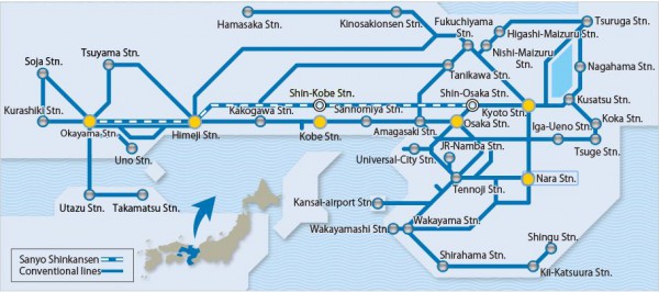 JR-West Wide Map
