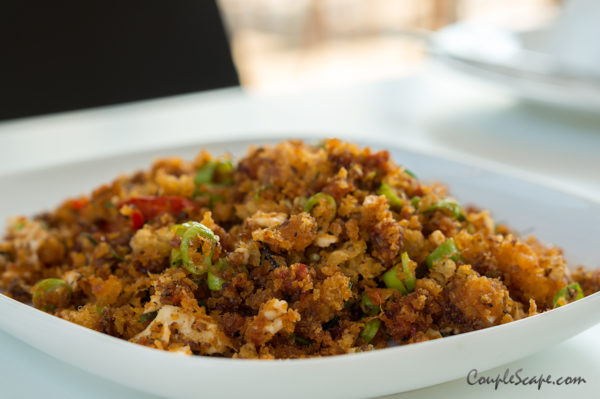 ปลาช่อนฟูผัดพริกขิงไข่เค็ม
