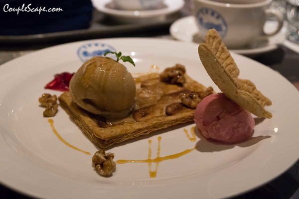 salted caramel ice cream with apple pie - miyahara