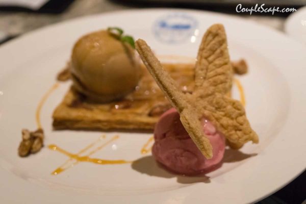 salted caramel ice cream with apple pie - miyahara