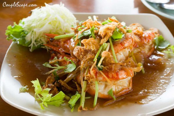 กุุ้งลายเสื้อผัดซอสมะขาม