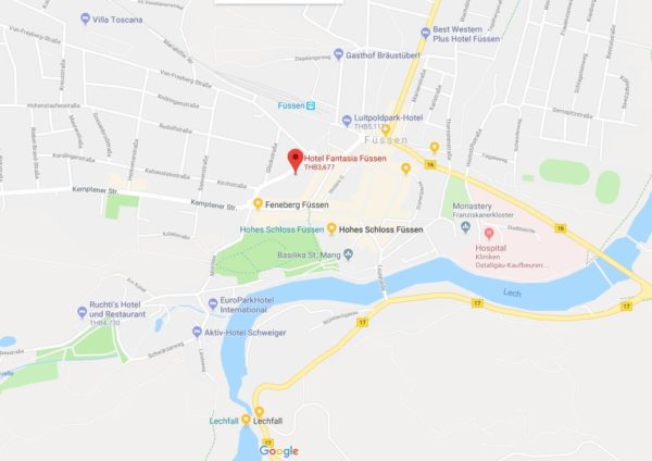 Hotel Fantasia Map